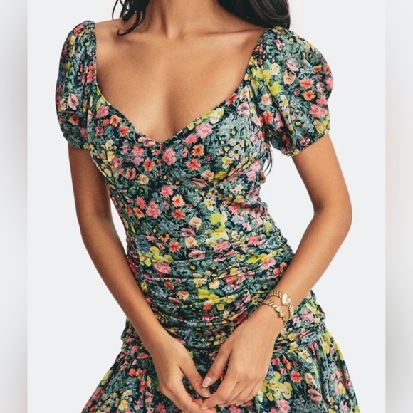 LoveShackFancy Ambrette Ditsy Floral Mini Dress NWOT - Picture 7 of 11